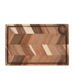 Aida Akacie skærebræt med saftrille 40x26 cm