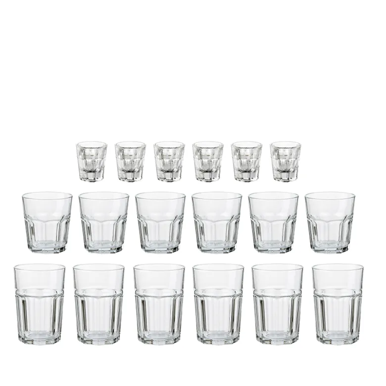 Aida Atelier Granit caféglas sæt med 18 dele