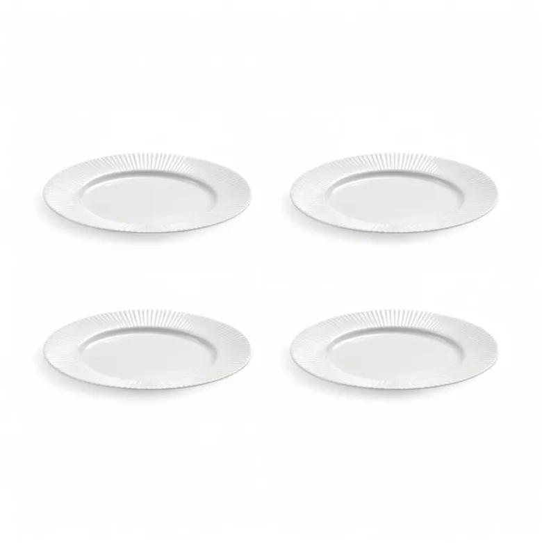 Aida Groovy desserttallerken hvid 1 stk. 19 cm