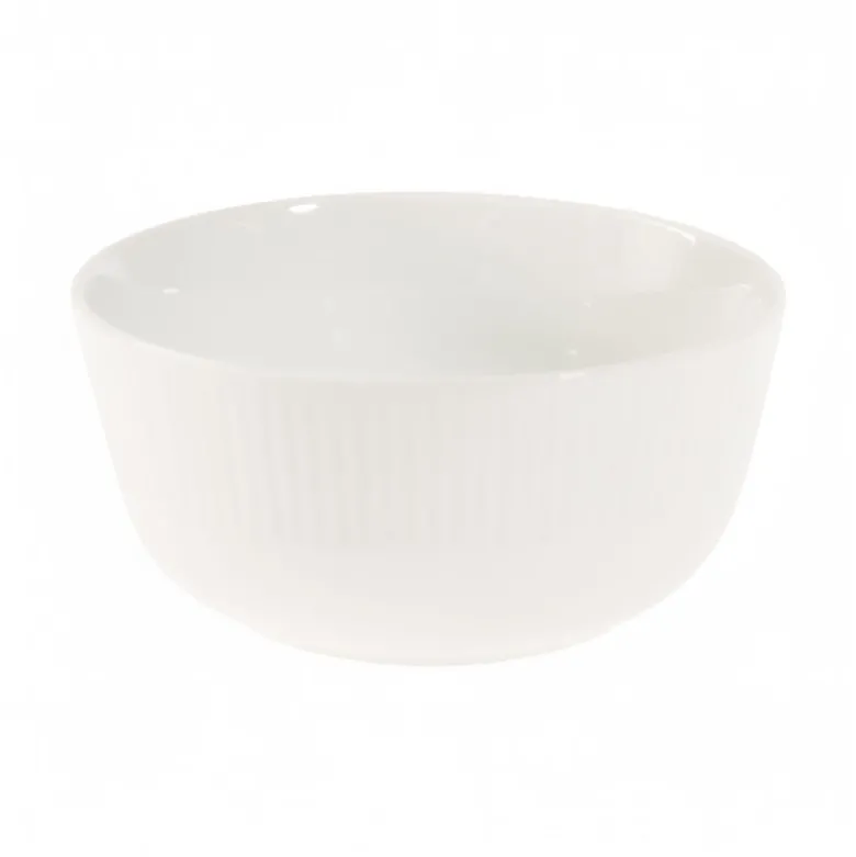 Aida Groovy skål hvid 1 stk. 14 cm