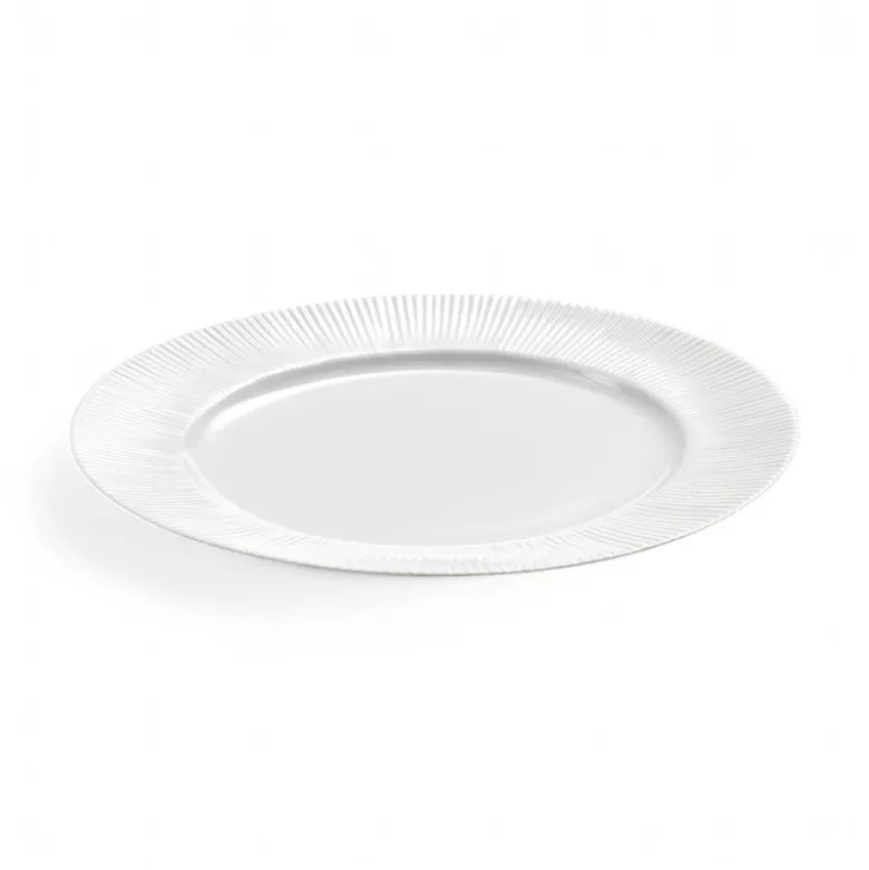 Aida Groovy tallerken hvid 1 stk. 27,5 cm