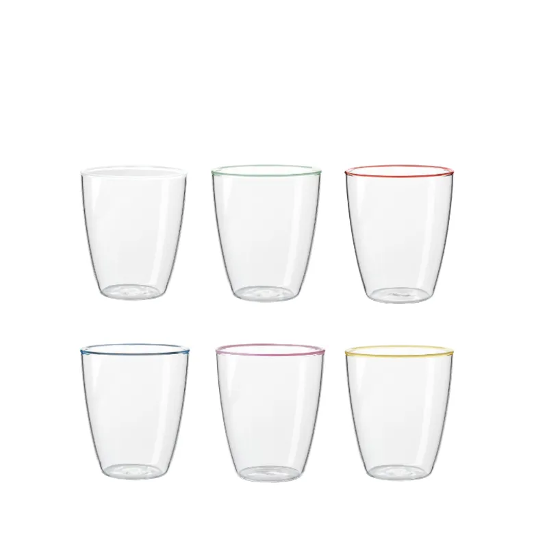 Aida LIFE IN COLOUR Art glas multifarvet 6 stk. 29 cl