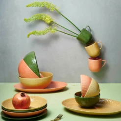 Aida LIFE IN COLOUR Confetti pastatallerken olive Ø 23 cm