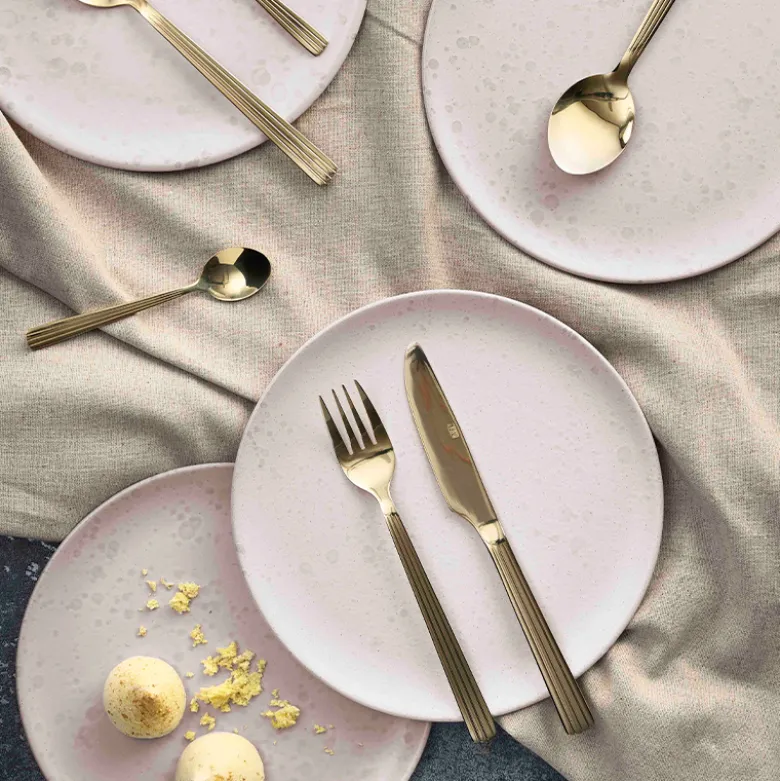 Aida RAW bestiksæt 50 dele champagne guld