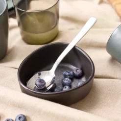 Aida RAW dessertske blank stål 4 stk