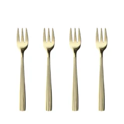 Aida RAW kagegaffel champagne guld 4 stk.