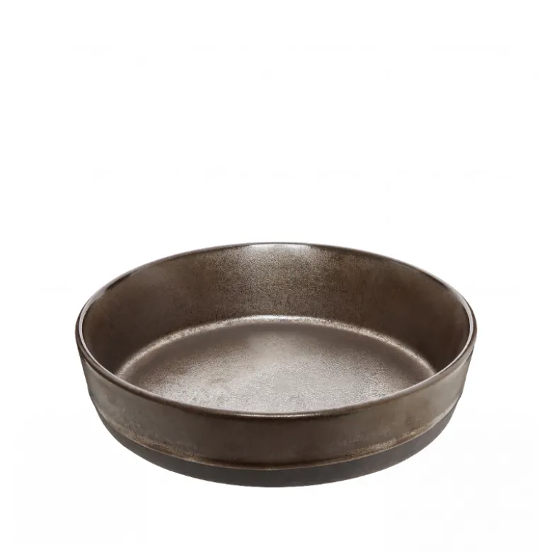 Aida RAW Metallic Brown suppetallerken Ø 19,4 cm