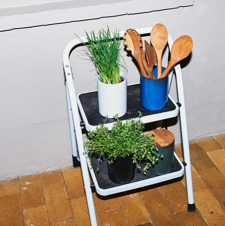 Aida RAW Northern Green opbevaringskrukke med teaklåg 15 cm