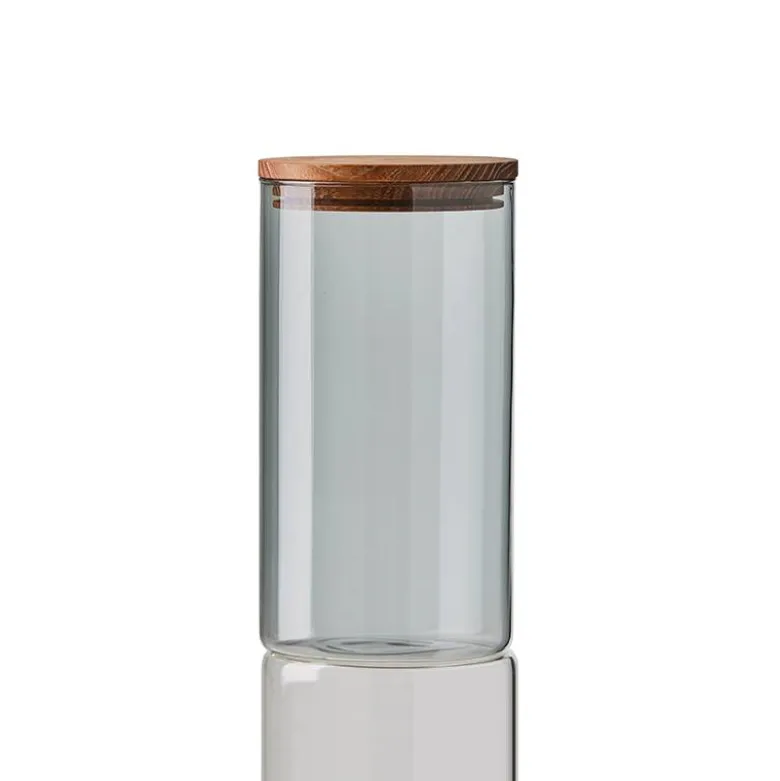 Aida RAW opbevaringsglas smoke H 18 cm
