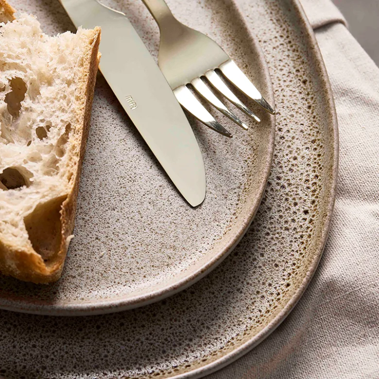 Aida RAW Organic sandy beige frokosttallerken 24 cm