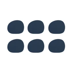 Aida RAW Recycled læder glasbrik dark blue 6 stk