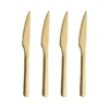 Aida RAW steakkniv guldfarvet 4 stk