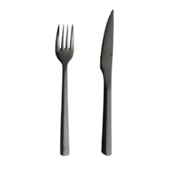 Aida RAW steaksæt sort 8 dele