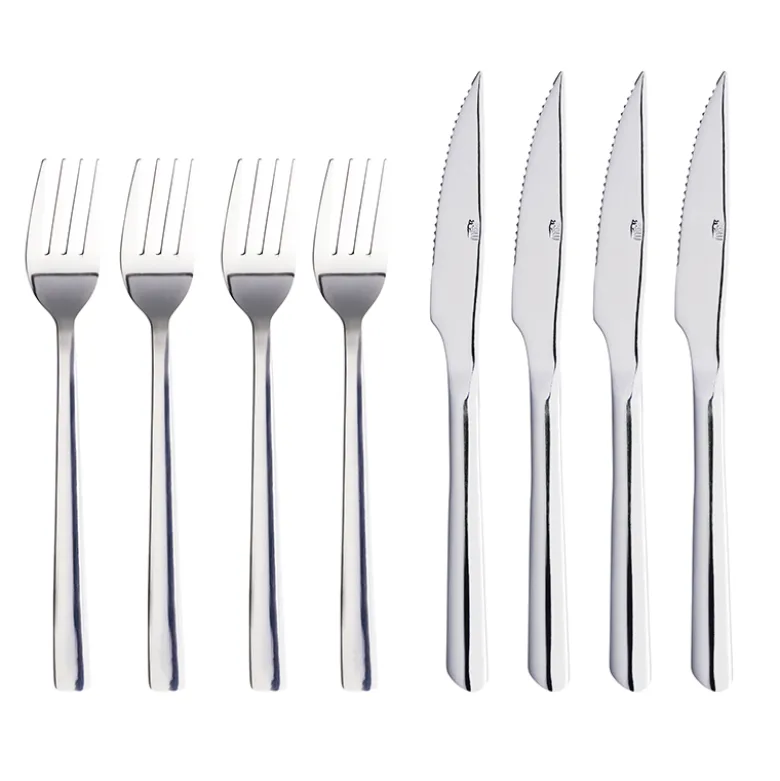 Aida RAW steaksæt stål 8 dele
