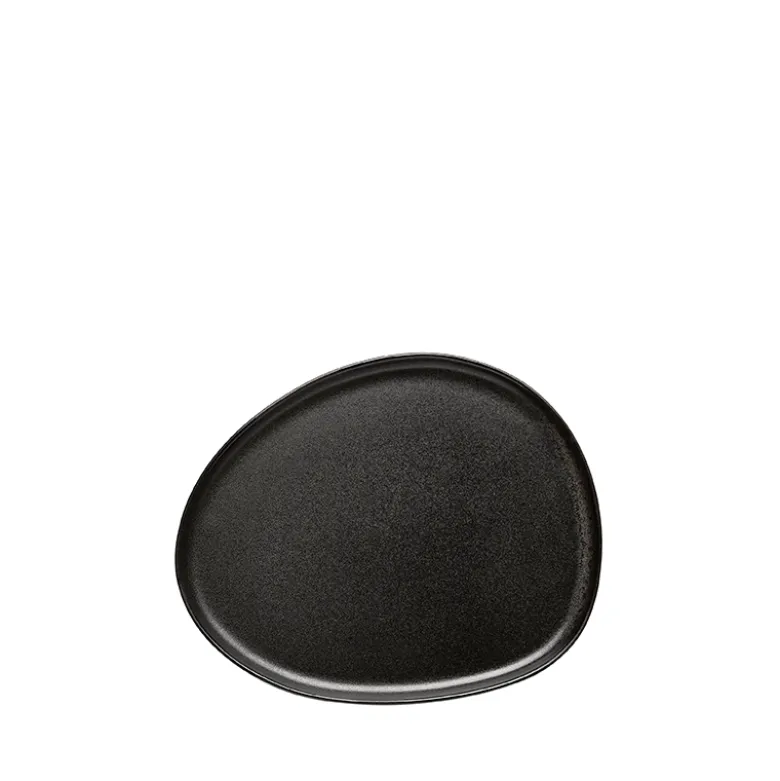 Aida RAW Titanium Black Organic frokosttallerken 24 cm