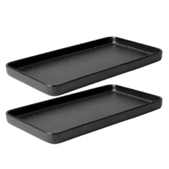 Aida RAW Titanium Black rektangulær fad ovnfast 2 stk