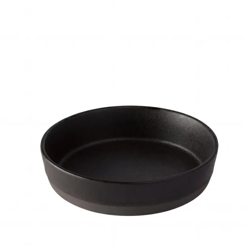 Aida RAW Titanium Black suppetallerken Ø 19,4 cm