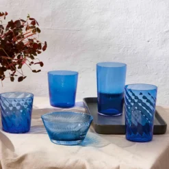 Aida RAW UNIQUE swirl glas dark blue 45 cl