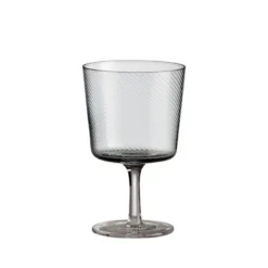 Aida RAW UNIQUE swirl glas på fod smoke 35 cl