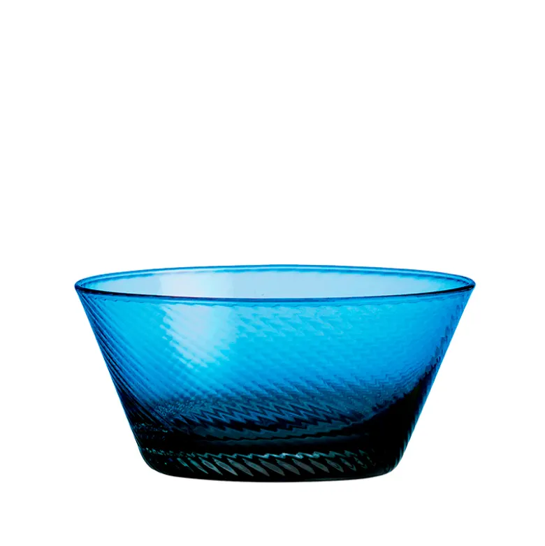 Aida RAW UNIQUE swirl skål dark blue