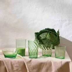 Aida RAW UNIQUE swirl skål green