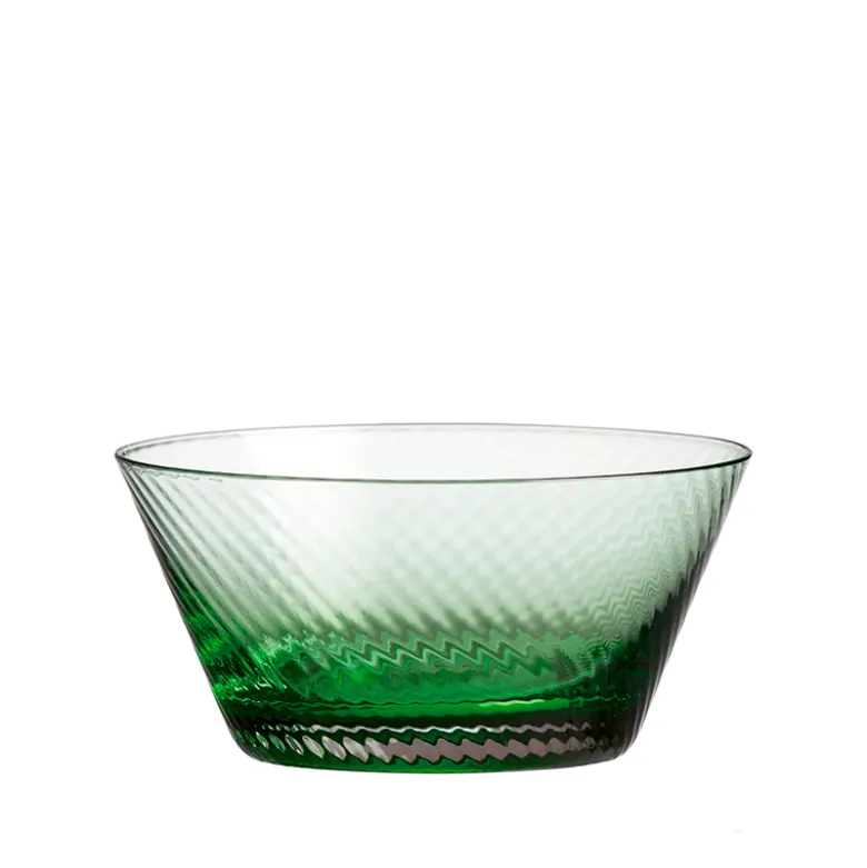 Aida RAW UNIQUE swirl skål green