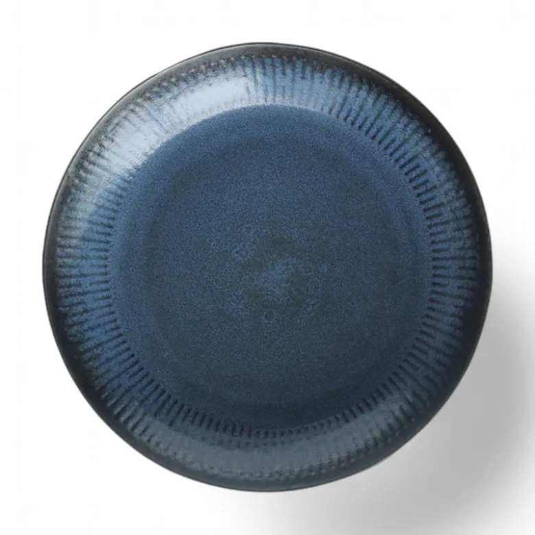 Aida relief dyb tallerken blå Ø 22 cm