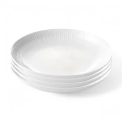 Aida Relief dyb tallerken hvid Ø 22 cm 4 stk.