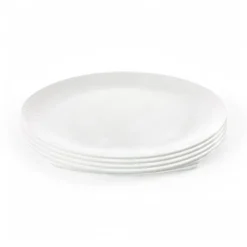 Aida Relief - frokost tallerken porcelæn white 4 stk 22 cm gaveæske