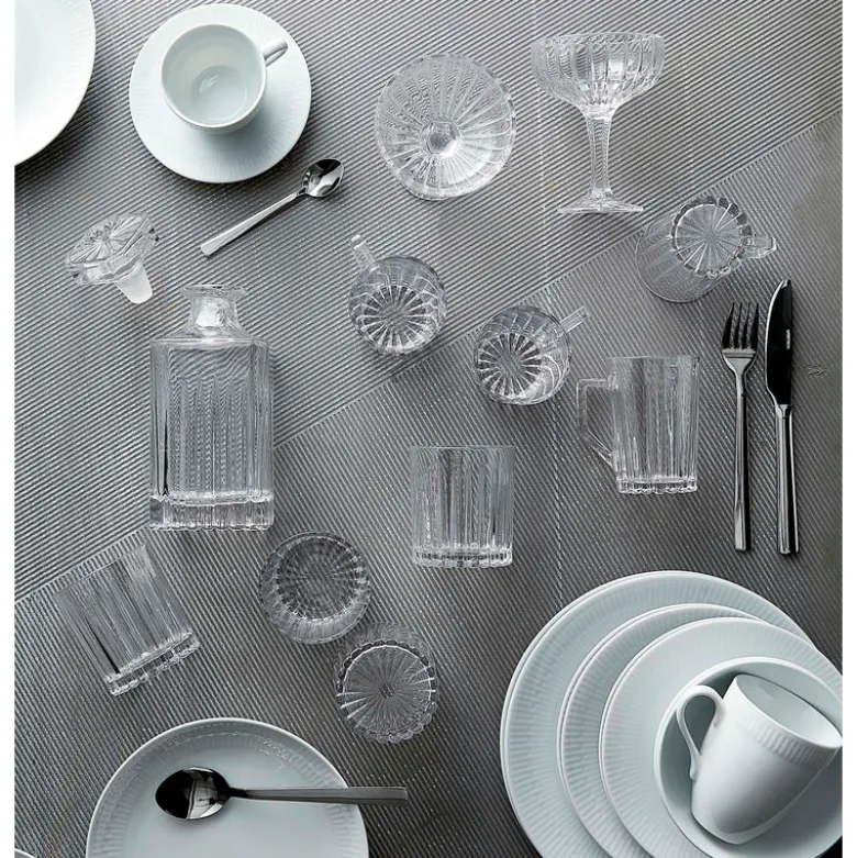 Aida Relief - frokost tallerken porcelæn white 4 stk 22 cm gaveæske