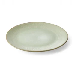 Aida Relief middagstallerken grøn Ø 27 cm