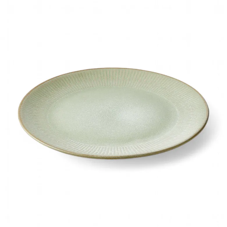 Aida Relief middagstallerken grøn Ø 27 cm