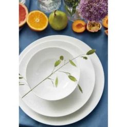 Aida Relief tallerken hvid Ø 27 cm 4 stk.