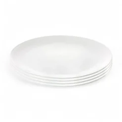 Aida Relief tallerken hvid Ø 27 cm 4 stk.