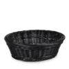 Aldente rund brødkurv sort Ø 25x8 cm