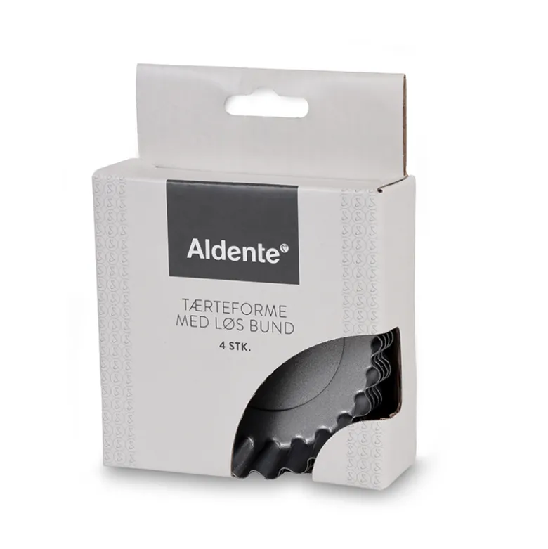 Aldente små tærteforme med løs bund Ø 10x2,5 cm 4 stk.