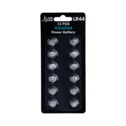 Alkaline LR44 knapcellebatteri 12 pak