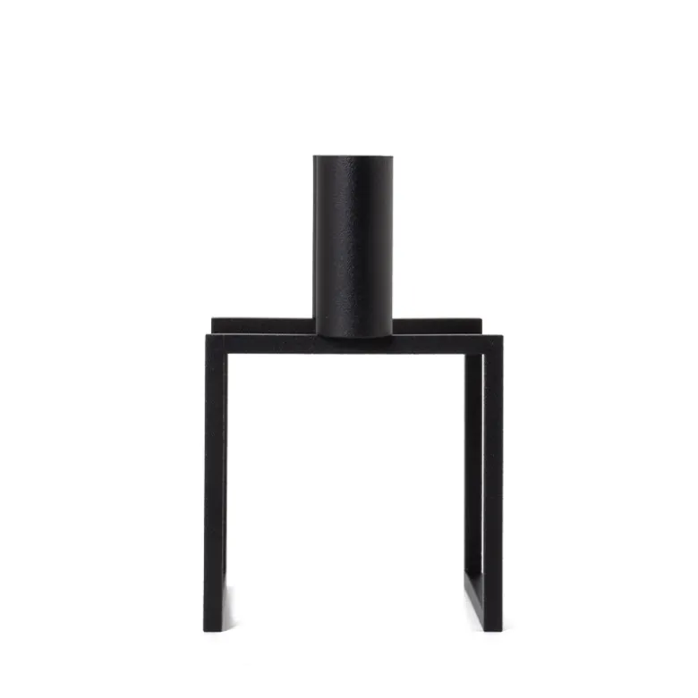 Audo Copenhagen Kubus 2 lysestage sort