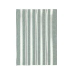 Bastian Recycle Eco Stripe viskestykke lysegrøn 70x50 cm