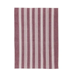 Bastian Recycle Eco Stripe viskestykke rød 70x50 cm