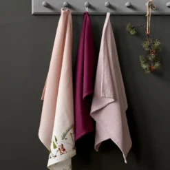 Bastian Tekstiler Vinter viskestykke rose 70x50 cm