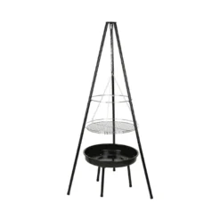 BBQ tripod med bålfad og grillrist 151 cm