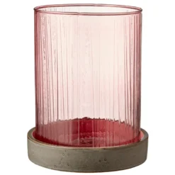 Bitz Hurricane Med LED Lys Pink 24 cm