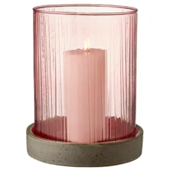 Bitz Hurricane Med LED Lys Pink 24 cm