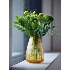 Bitz Kusintha vase amber 22 cm