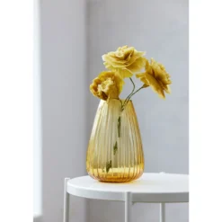 Bitz Kusintha vase amber 22 cm