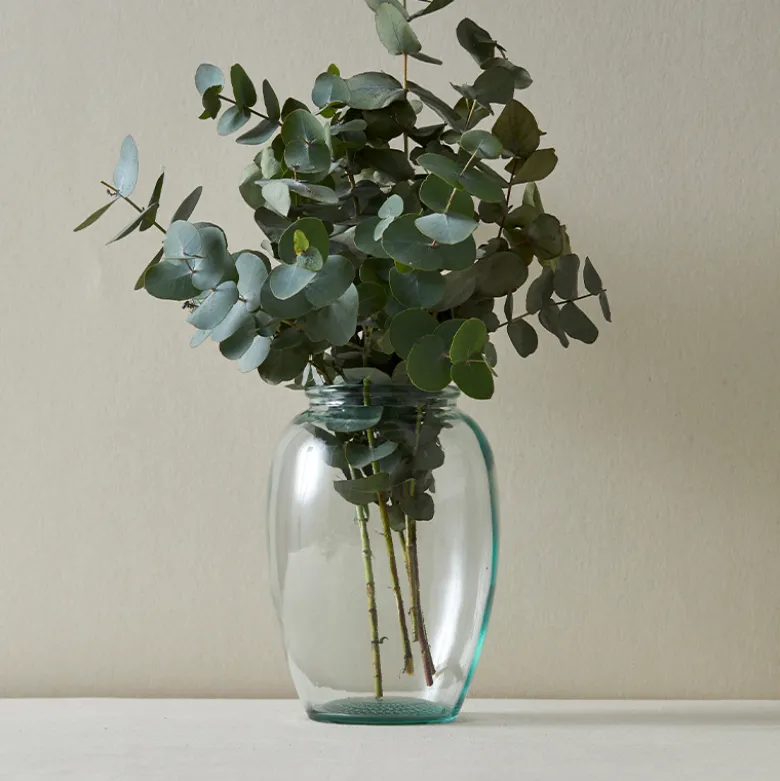 Bitz Kusintha vase grøn genbrugsglas 13 cm