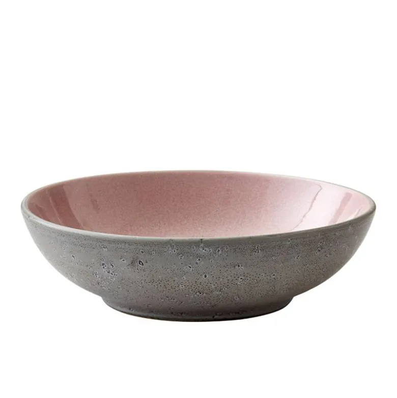 Bitz pastaskål lyserød/grå 20 cm