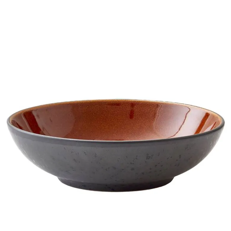 Bitz pastaskål sort/amber 20 cm