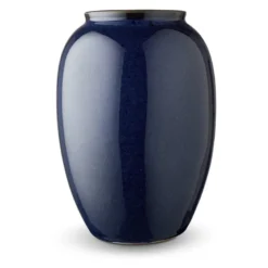 Bitz vase stentøj blå 25 cm